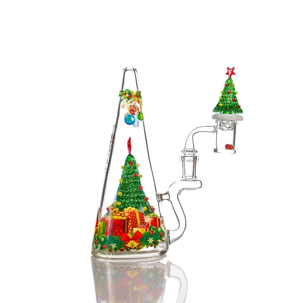 MKGlass TX95 Toxic 8" Christmas Tree Cone Rig