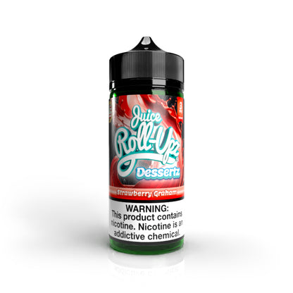 Juice Roll Upz Series E-Liquid 100mL (Freebase) - Dessertz Strawberry Graham