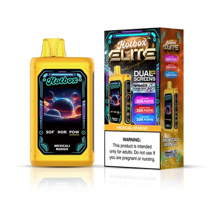 Puff Labs Hotbox Elite Disposable | 50000 Puffs | 30mL | 50mg | MOQ 5 | Mexicali Mango with packaging