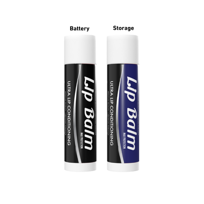 Smyle Labs Lip Balm (Chapstick) Cart Pen Battery - Blue/Black