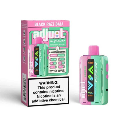 Adjust-My Disposable 40000 Puff 20mL 50mg • MOQ 5 - Flavor Black Razz Baja