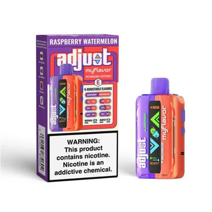 Adjust-My Disposable 40000 Puff 20mL 50mg • MOQ 5 - Flavor Raspberry Watermelon