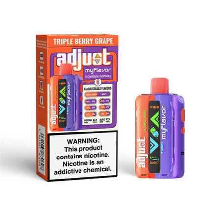 Adjust-My Disposable 40000 Puff 20mL 50mg • MOQ 5 - Flavor Triple Berry Grape