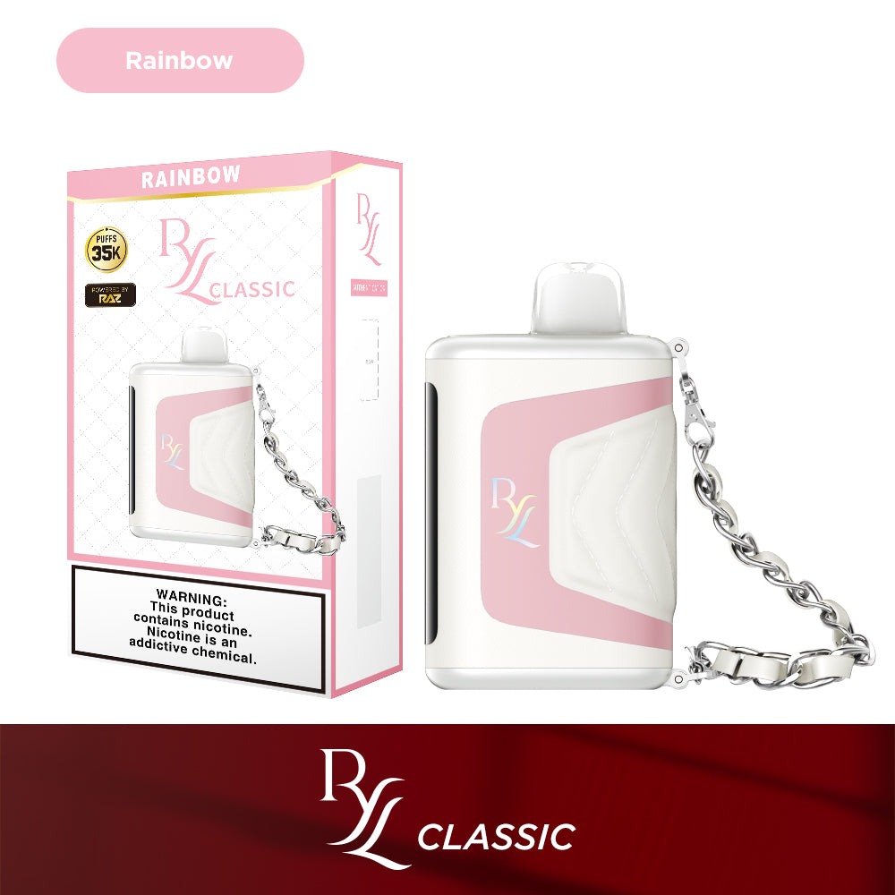 RYL Classic Disposable | 35000 Puff | 16.5mL | 50mg | MOQ 5 | Rainbow with packaging