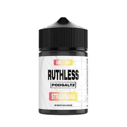 Ruthless Essentials Salt Series E-Liquid | 60mL | Salt Nic | Strawnana