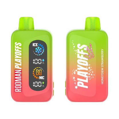 Rodman Playoffs Disposable | 50000 Puffs | 20mL | 50mg | MOQ 5 | Honeydew Strawberry