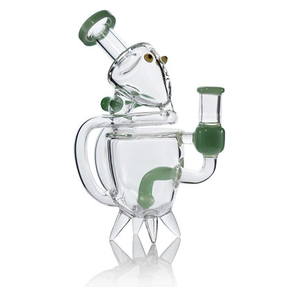 Lookah (Dab Rig) 8″ Recycler Cute Alien Glass Water Pipe (WPC2022) - Green