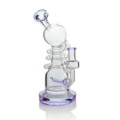 Lookah (Dab Rig) 10″ Recycler Inline Percolator Water Pipe (WPC2023) - Purple