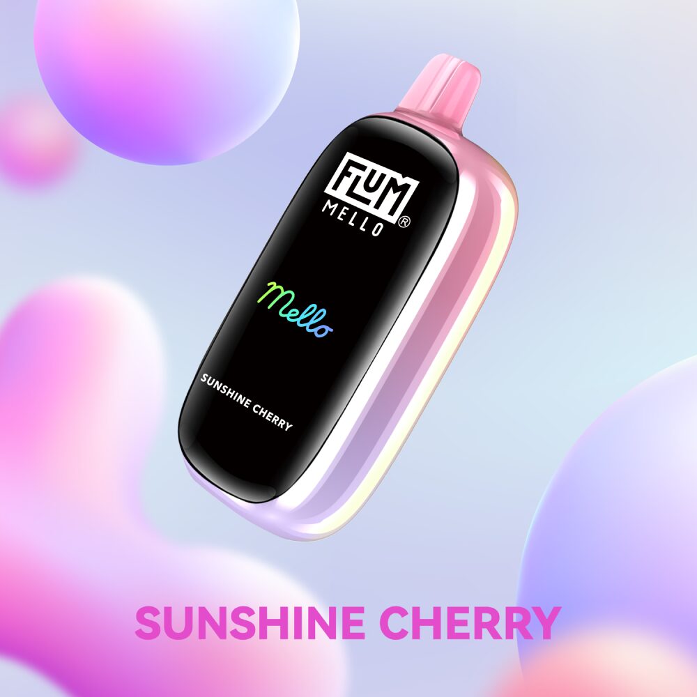 Flum Mello Disposable | 20000Puff | 15mL | 50mg | MOQ 5 | Sunshine Cherry