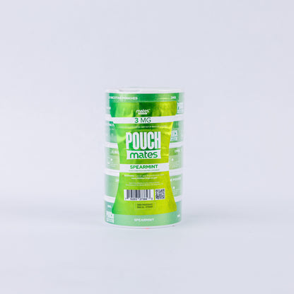 PouchMates (DSPLY 5pc)(Nic Pouch)(20ct Can) - Spearmint