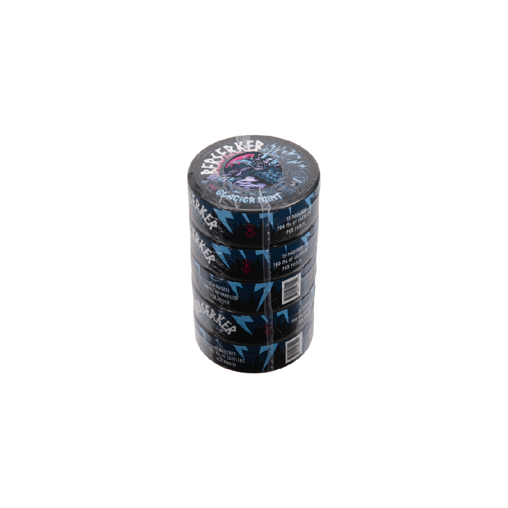 Berserker (Caffeine Pouch)(15ct Can)(5pc Display) - Glacier Mint