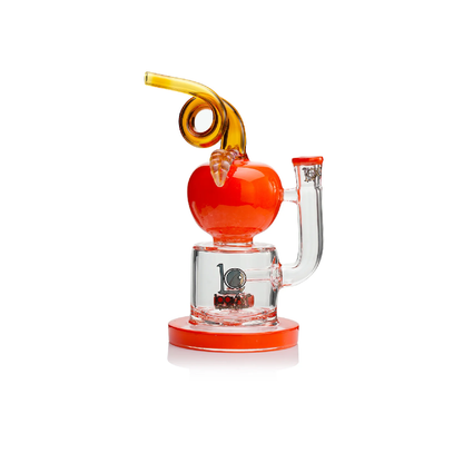 Lookah 12” Cute Apple Percolator Dab Rig (WPC1222YL) - Orange