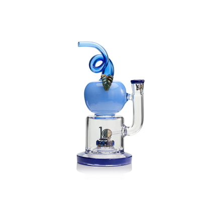 Lookah 12” Cute Apple Percolator Dab Rig (WPC1222YL) - Water Blue