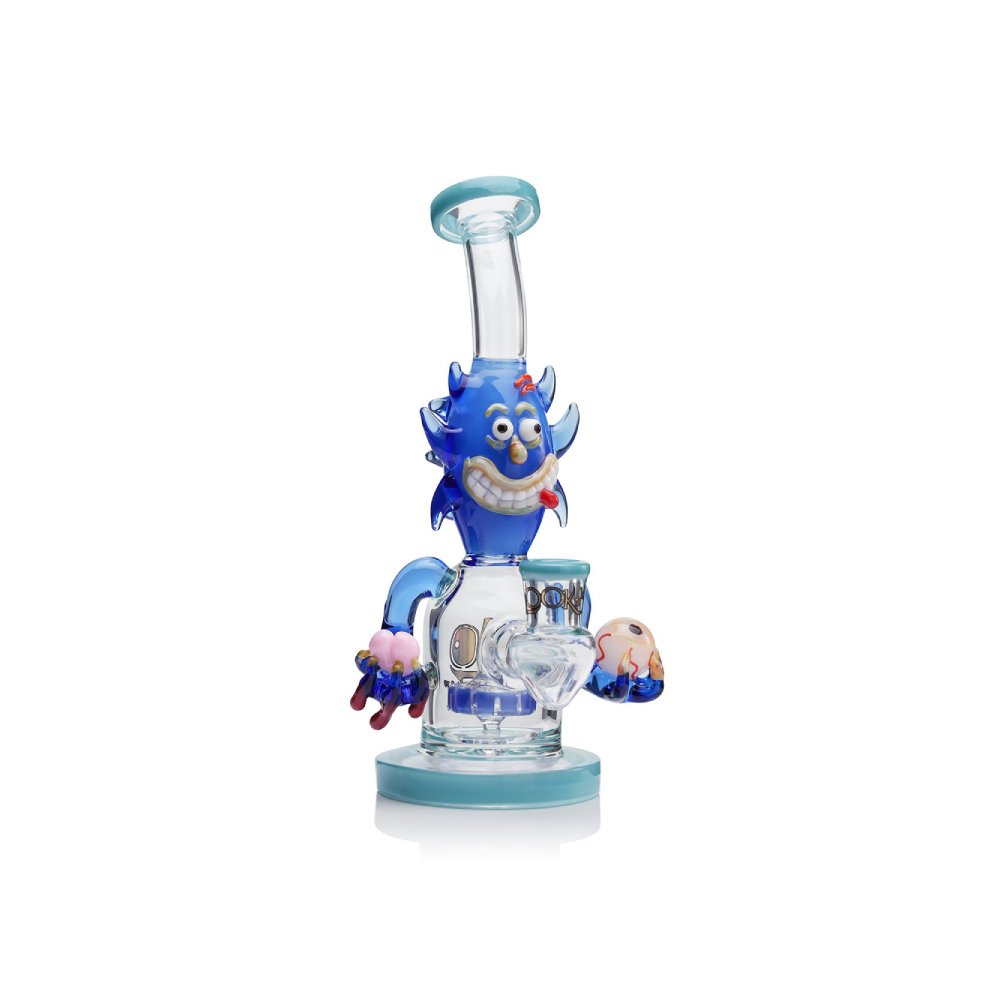 Lookah 12” Cool Percolator Alien Bong (WPC1223YL) - Water Blue