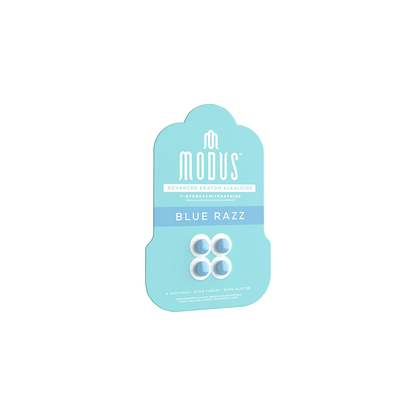 Modus Advanced Kratom Alkaloids (80mg 4ct Tablet) 7-Hydroxy - Blue Razz