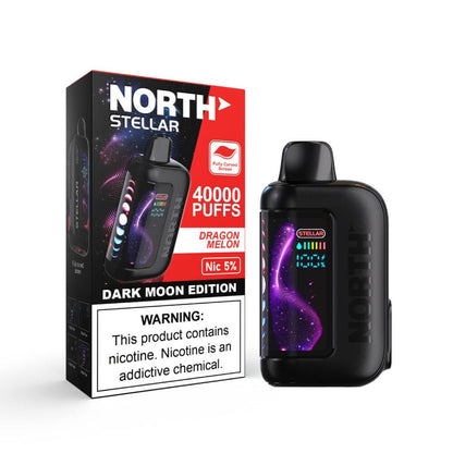 North Stellar (Dispo) | (40000Puff) |(20mL) | 50mg | Dark Moon Edition | Dragon Melon with packaging