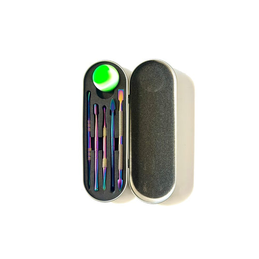 Non branded (Dab Tool) DB54 Titanium Rainbow Dabber Kit with Silicone Dish
