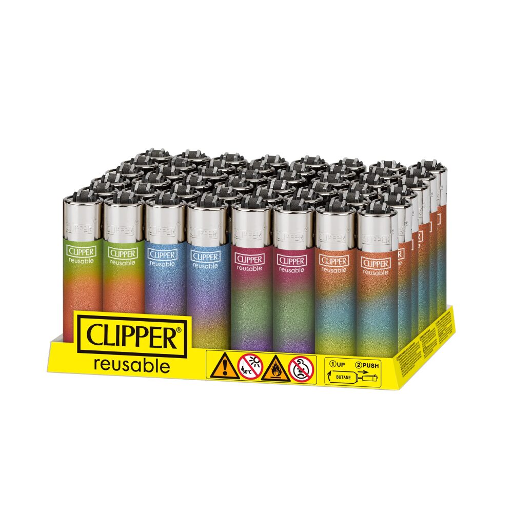 Clipper (DSPLY 48pc)(Lighter) CP11R Reusable Classic Large - Triple Gradient 2 TPB + LB (SAS)