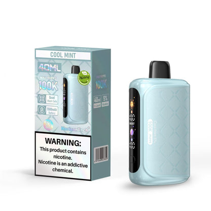 Horizon 100K (Dispo) | (100000Puff) |(40mL) | Cool Mint with packaging
