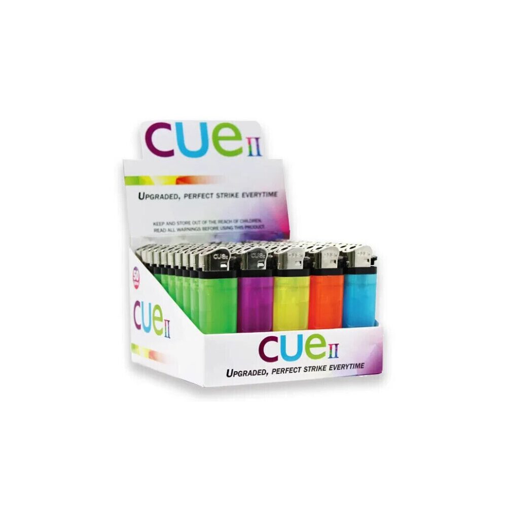Cue (DSPLY 50pc)(Lighter) Cue II - Assorted Colors