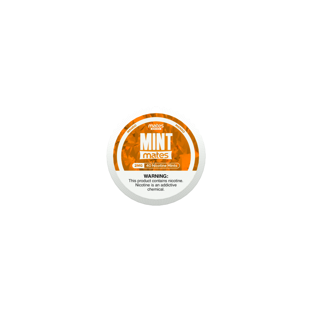 MintMates (DSPLY 5pc)(Nic Mints)(40ct Can)(SAS)- Mango
