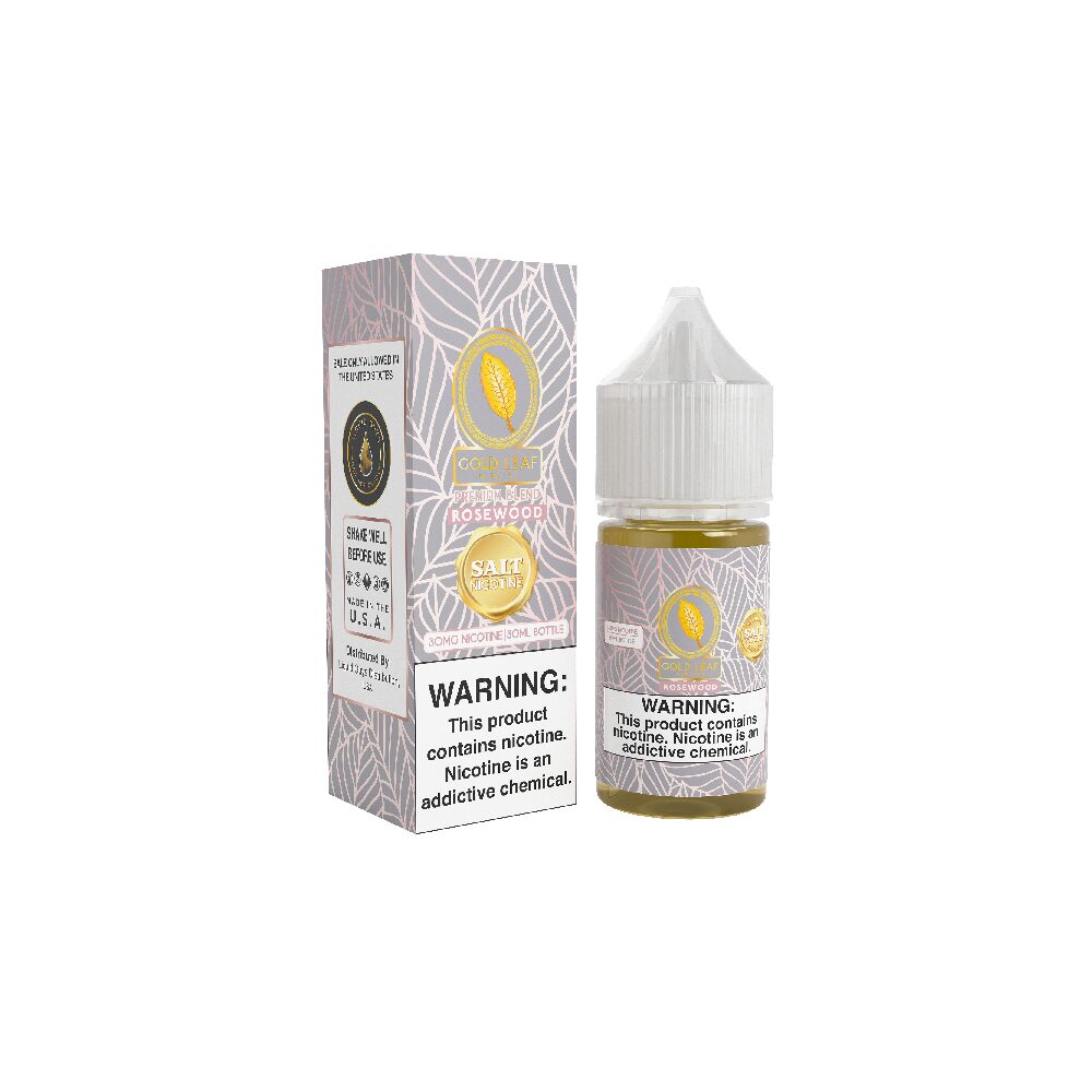 Gold Leaf (LIQ Salt)(30mL) - Rosewood with packaging