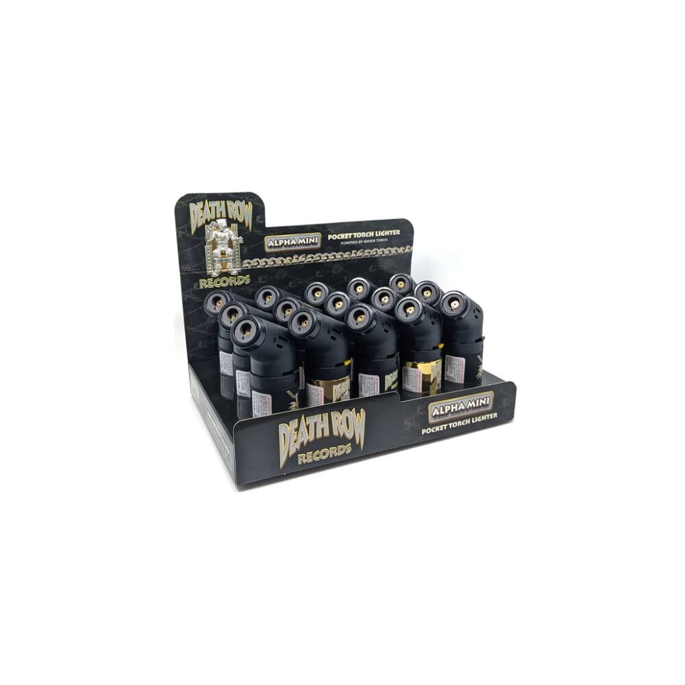 Death Row Records (DSPLY 15pc)(Lighter) Alpha Mini Torch (SAS) - Assorted Colors