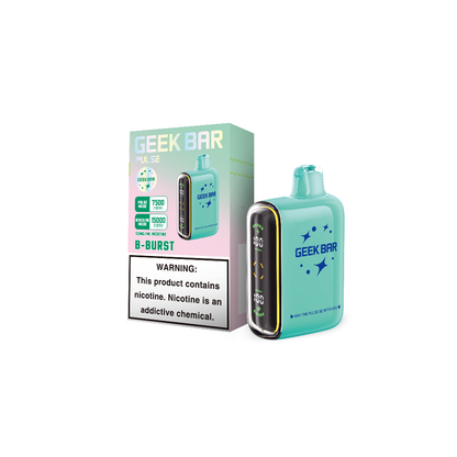 Geek Bar Pulse Disposable | 15000 Puffs | 16mL | 50mg | MOQ 5 | B-Burst with packaging
