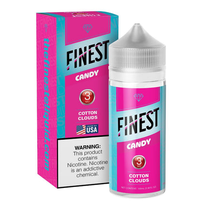 Finest E-Liquid 100mL (Freebase) - Cotton Clouds with packaging