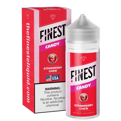 Finest E-Liquid 100mL (Freebase) - Strawberry Chew packaging