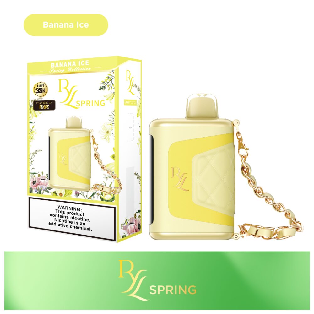 RYL Classic Disposable | 35000 Puff | 16.5mL | 50mg | MOQ 5 | Banana Ice with packaging