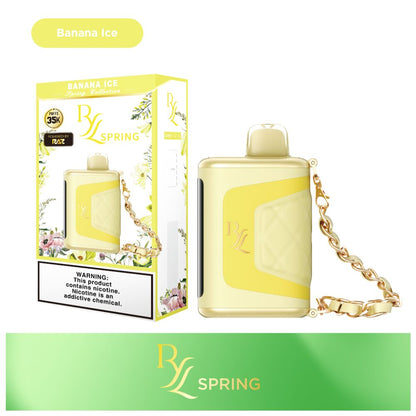 RYL Classic Disposable | 35000 Puff | 16.5mL | 50mg | MOQ 5 | Banana Ice with packaging