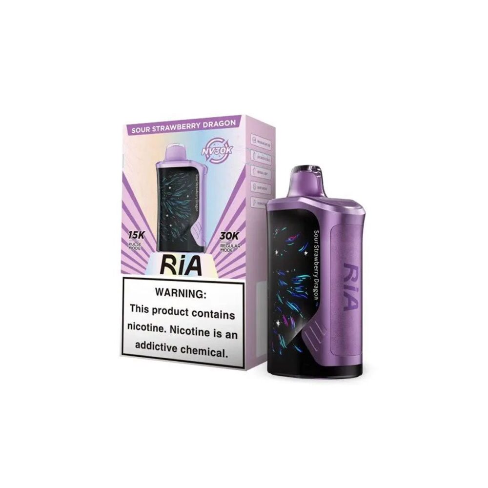 RIA NV30K (Dispo)(30000Puff)(15mL)- Sour Strawberry Dragon

