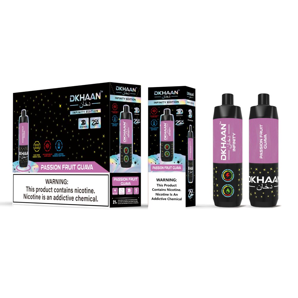 Dkhaan Infinity (Dispo) (25000Puff)(20mL)- Passion Fruit Guava
