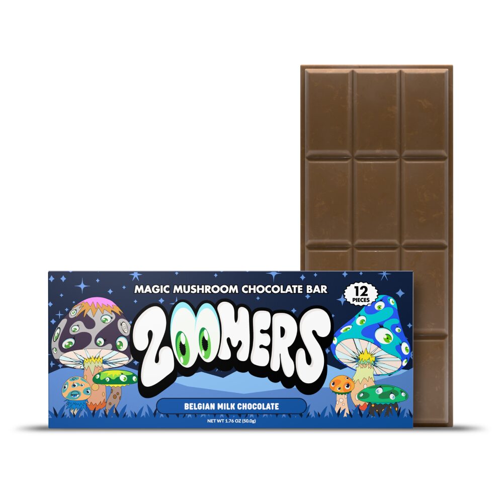Zoomers (Shroom)(Chocolate)(1ct Bar)- Belgian Milk Chocolate