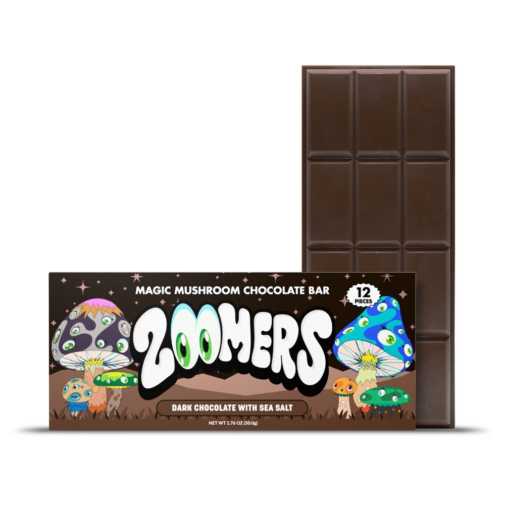 Zoomers (Shroom)(Chocolate)(1ct Bar)- Dark Chocolate with Sea Salt