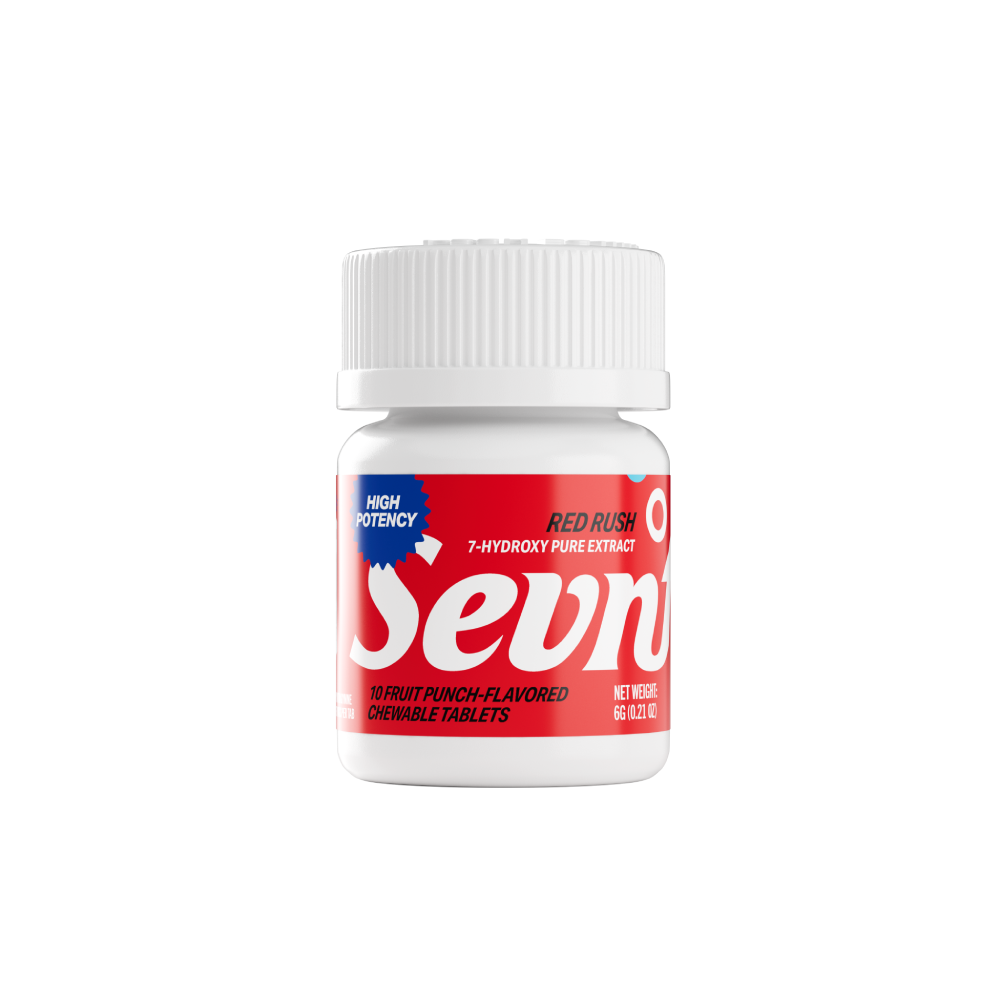 Sevn (Kratom)(350mg 10ct Tablet) 7-Hydroxy - Red Rush