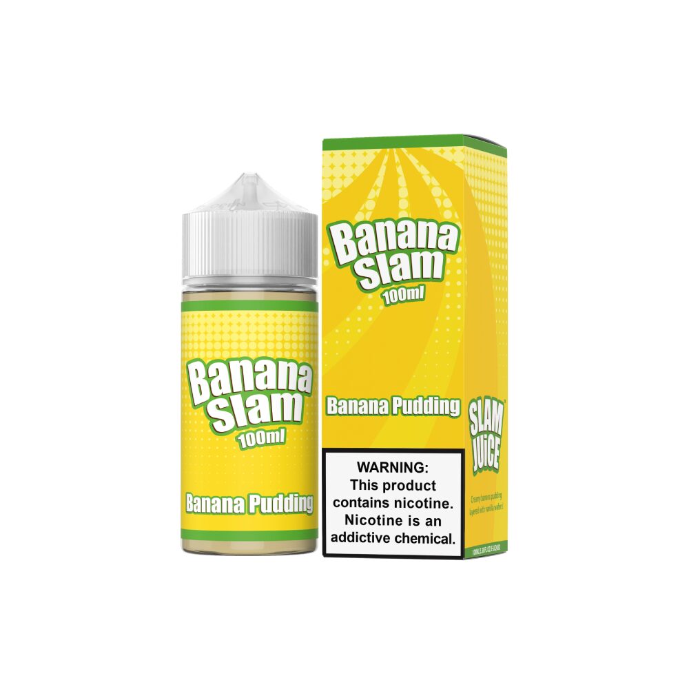 Slam Juice Series E-Liquid 100mL – Freebase- Banana Slam