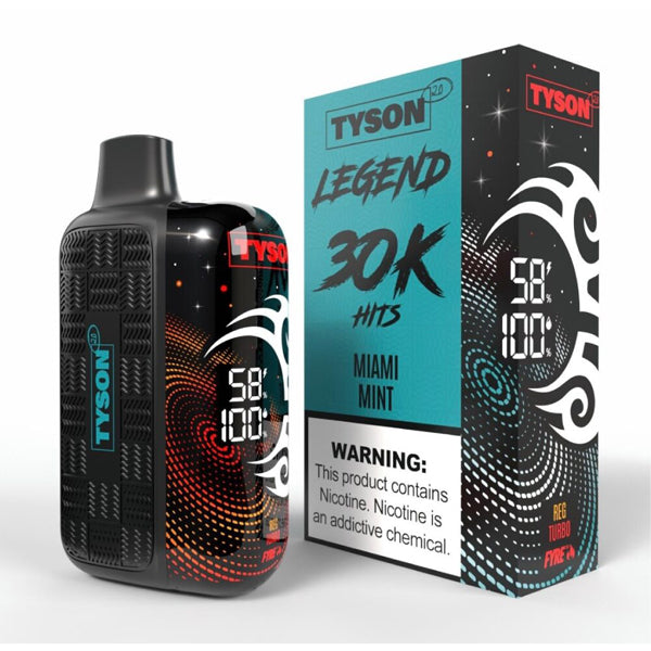 Tyson 2.0 Legend Disposable miami mint with packaging