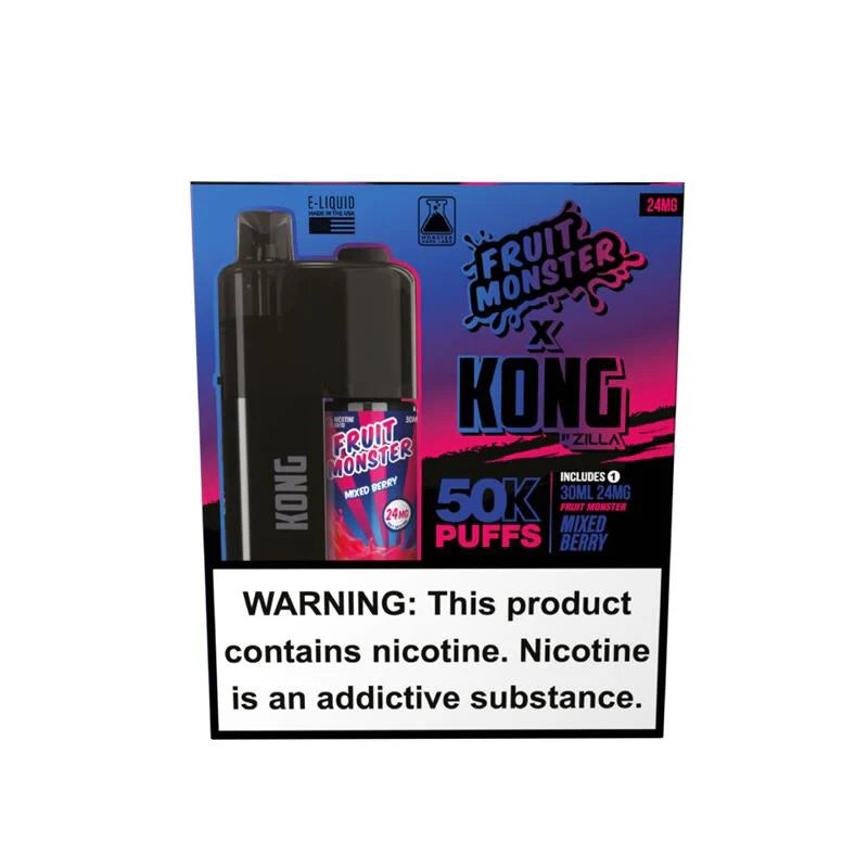 Kong by Zilla x Jam Monster (Dispo) (50000Puff)(30mL) - Mixed Berry