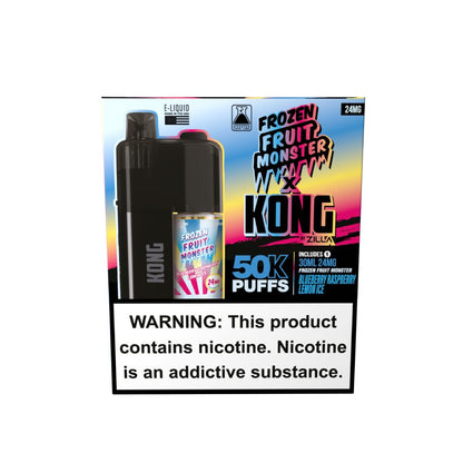 Kong by Zilla x Jam Monster (Dispo) (50000Puff)(30mL) - Blueberry Raspberry Lemon Ice