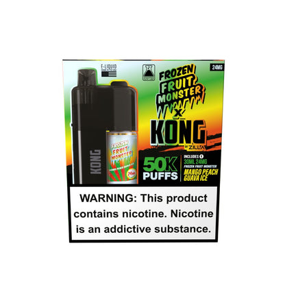 Kong by Zilla x Jam Monster (Dispo) (50000Puff)(30mL) - Mango Peach Guava Ice