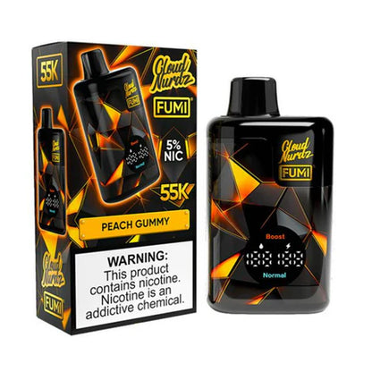Fumi x Cloud Nurdz (Dispo) (55000Puff)  (20mL) - Peach Gummy
