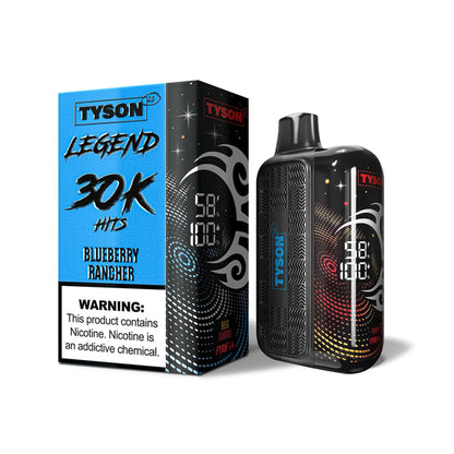 Tyson 2.0 Legend Disposable 30k Puffs 50mg (16mL) - Blueberry Rancher