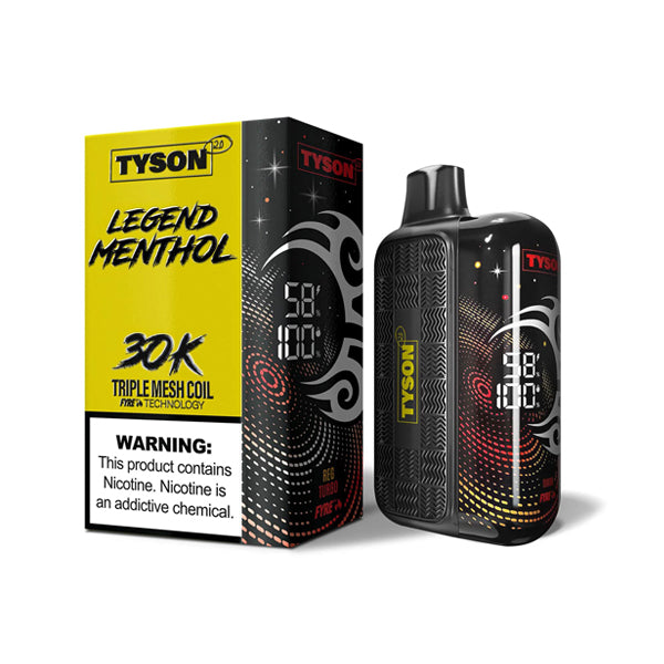 Tyson 2.0 Legend Disposable 30k Puffs 50mg (16mL) - Menthol Gold