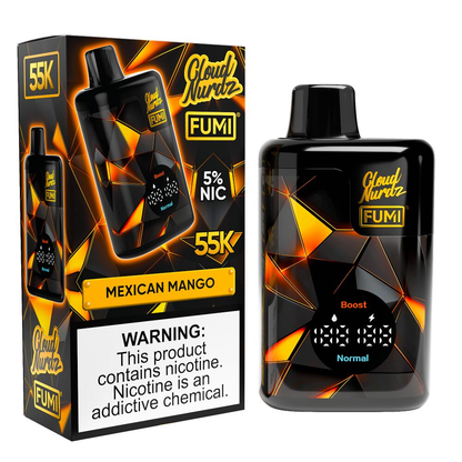 Fumi x Cloud Nurdz (Dispo) | (55000Puff) | (20mL) | Mexican Mango with packaging