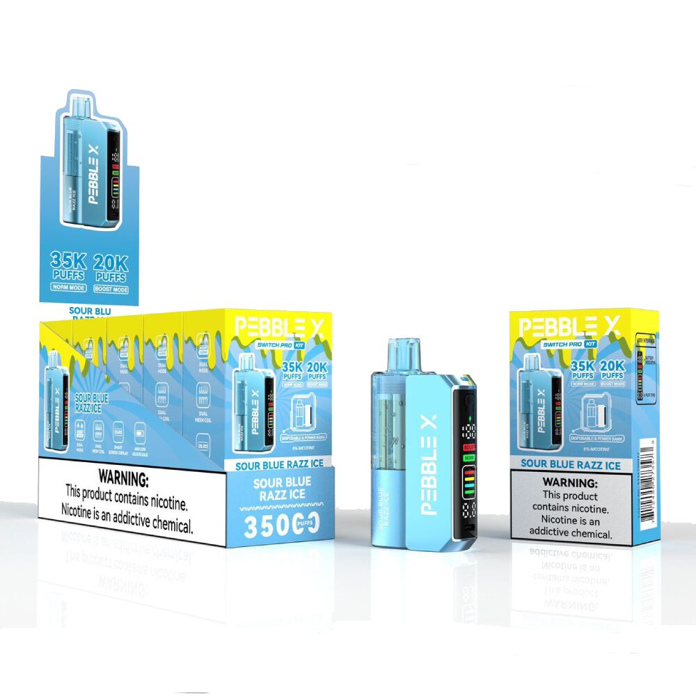 Pebble X Disposable + Power Dock - Sour Blue Razz Ice