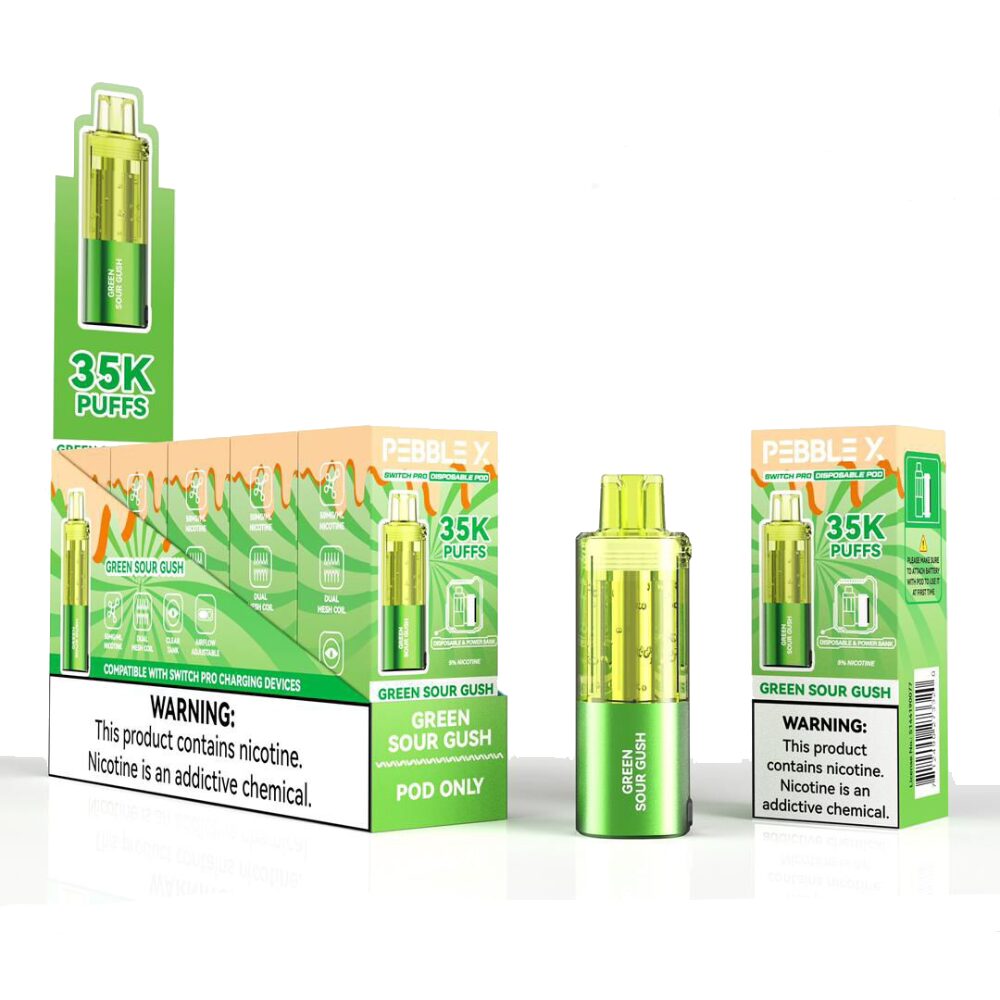 Pebble X Disposable Pod - Green Sour Gush