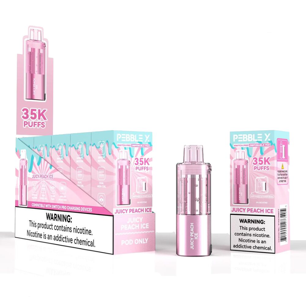 Pebble X Disposable Pod - Juicy Peach Ice