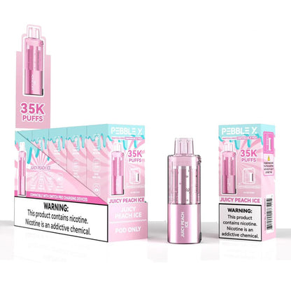 Pebble X Disposable Pod - Juicy Peach Ice